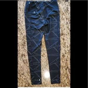 EUC Black/Grey Oiselle Boomerang Leggings Lined XS